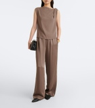 Vince Draped crêpe top