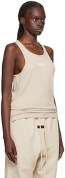 Fear of God ESSENTIALS Taupe Bonded Tank Top