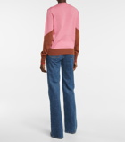 Victoria Beckham - x The Woolmark Company colorblocked wool sweater