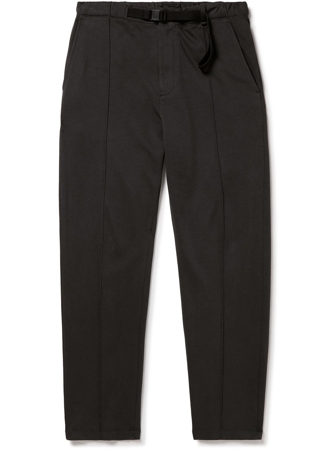 Photo: Rag & Bone - Future Staples Perry Tapered Belted Organic Cotton-Jersey Sweatpants - Gray