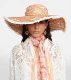 Zimmermann Paisley linen sun hat