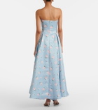 Leo Lin Nora floral bustier gown