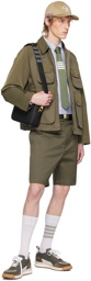 Thom Browne Khaki Cropped Relaxed Field Jacket