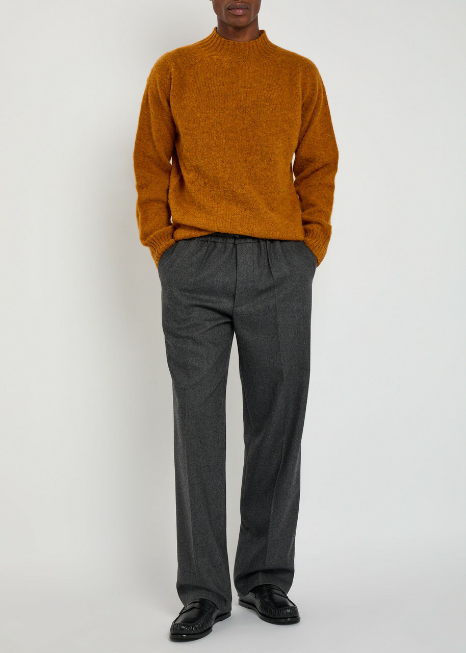 Ymc Montland Wool Jumper Orange