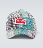 Kenzo - Checked cotton and silk baseball cap