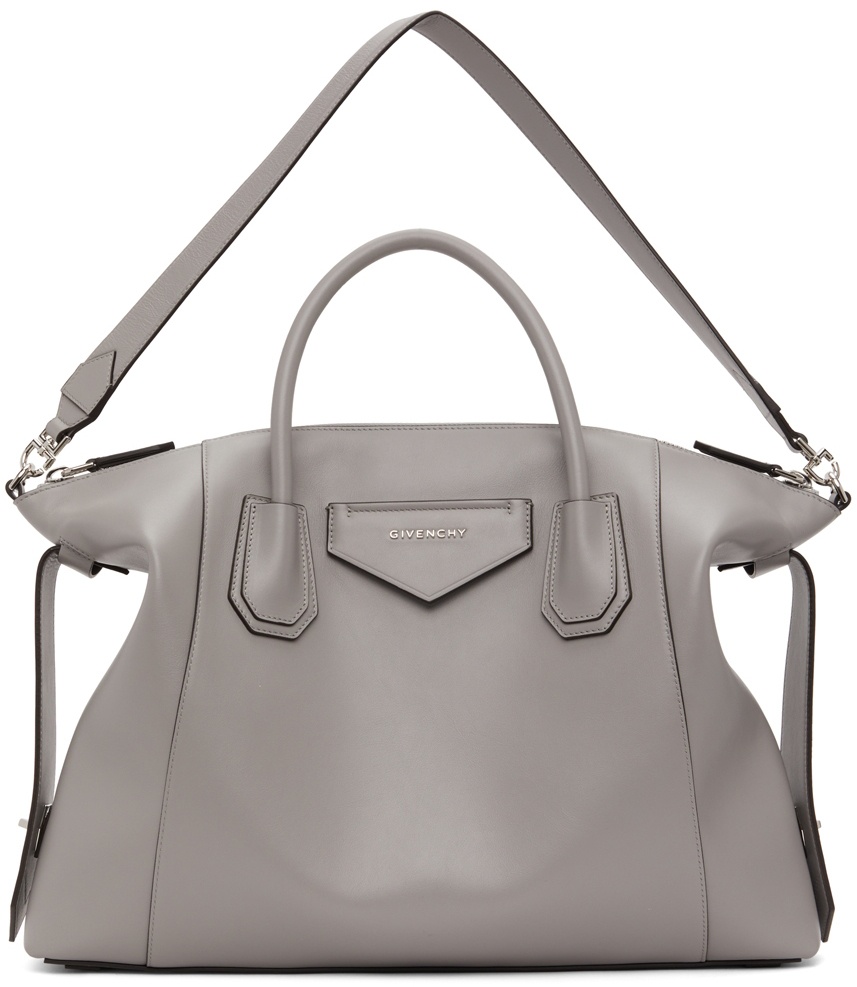 Givenchy Grey Medium Antigona Soft Bag for Women