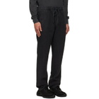 Citizens of Humanity Black Drawstring Deck Linen Trousers
