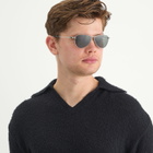 Saint Laurent Sunglasses Saint Laurent SL 831 Vesper Sunglasses in Silver/Grey 