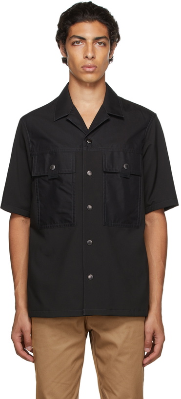 Photo: Burberry Black Nylon Short Sleeve Shirt