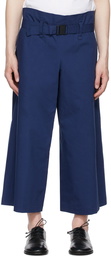 132 5. ISSEY MIYAKE Navy Washi Trousers