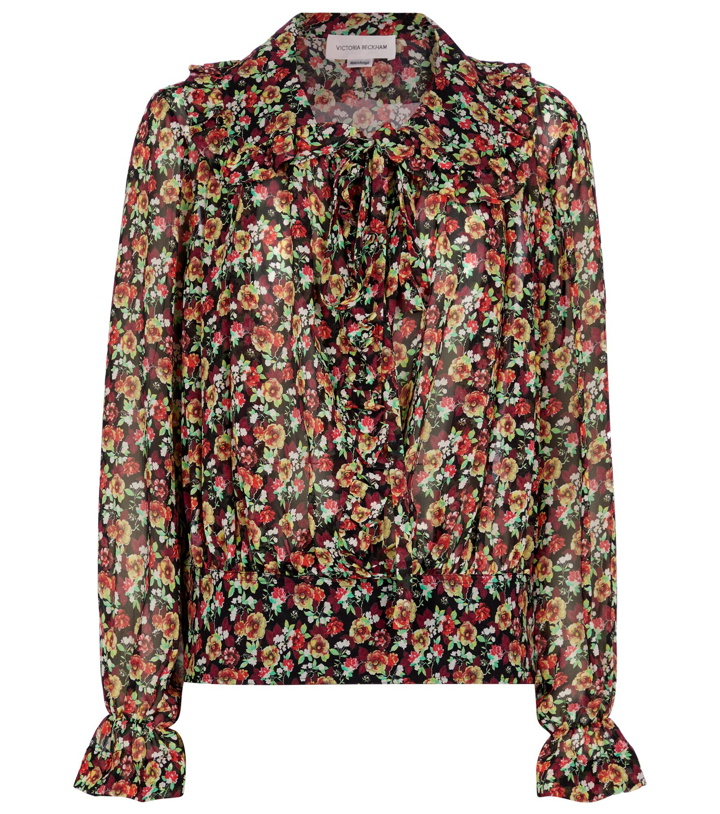 Photo: Victoria Beckham - Floral silk blouse