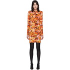 Richard Quinn Orange Floral Dress