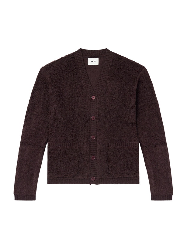 Photo: NN07 - 60064 Wool-Terry Fleece Cardigan - Brown