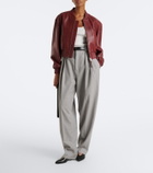 Arma Hannah leather bomber jacket