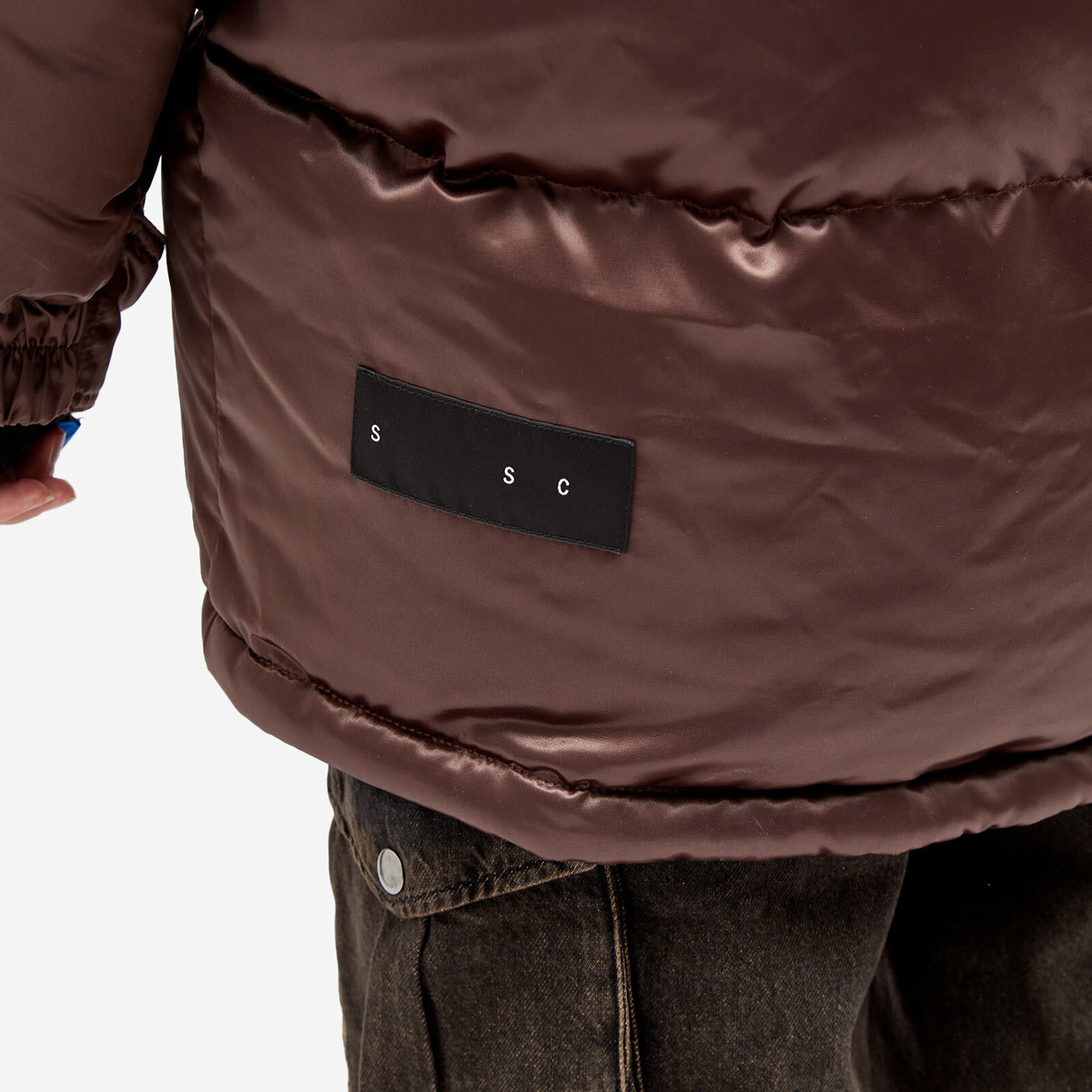 Shoreditch Ski Club Women's Raya Puffer Jacket in Bitter Chocolate Brown
