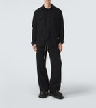 Rick Owens Work cotton and wool flannel shirt