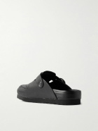 Needles - Perforated Leather Clogs - Black