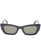 Kenzo Eyewear Men's KZ40162I Sunglasses in Shiny Black/Green