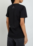 AN-Y1 Logo-embroidered Cotton T-shirt Black