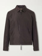 Burberry - Logo-Appliquéd Shell Jacket - Brown
