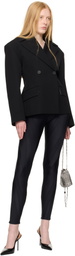Mugler Black Spiral Leggings