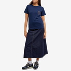 Beams Boy Women's BB Logo Pocket T-Shirt in Navy