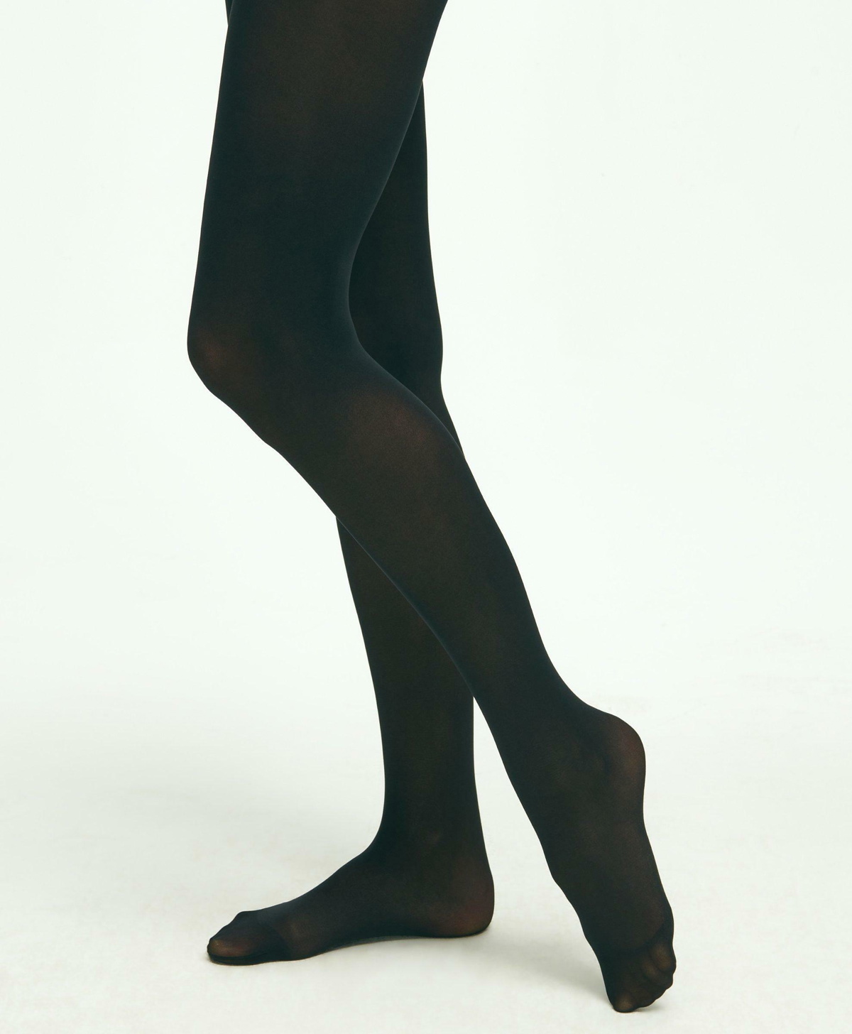 Photo: Brooks Brothers Women's Classic Opaque Tights | Black
