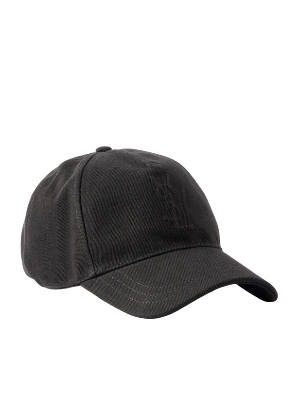 Photo: SAINT LAURENT - Logo-Debossed Cotton-Twill Baseball Cap - Black