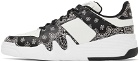 Giuseppe Zanotti Off-White & Black Talon Sneakers
