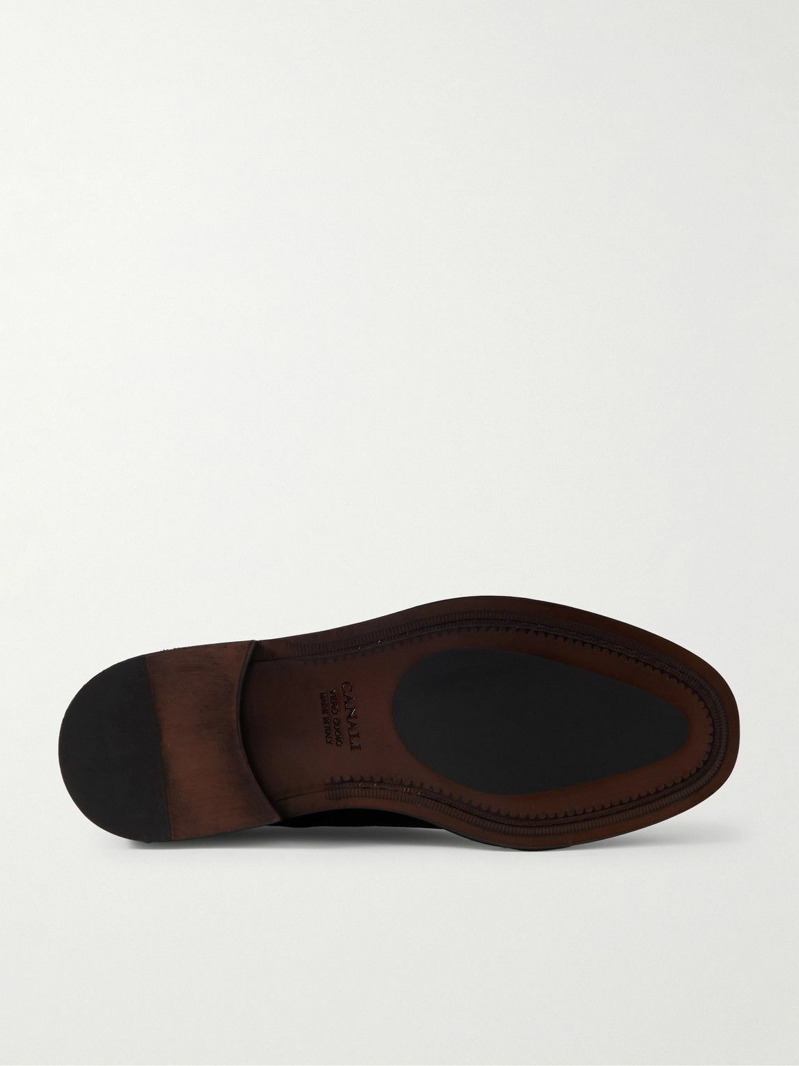 Canali - Fringed Leather Brogues - Black