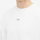 Off-White Men's Stamp Crew Sweatshirt in White