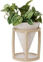 SIN Off-White Resevoir Table Planter