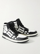 AMIRI - Skel-Top Colour-Block Leather High-Top Sneakers - Black