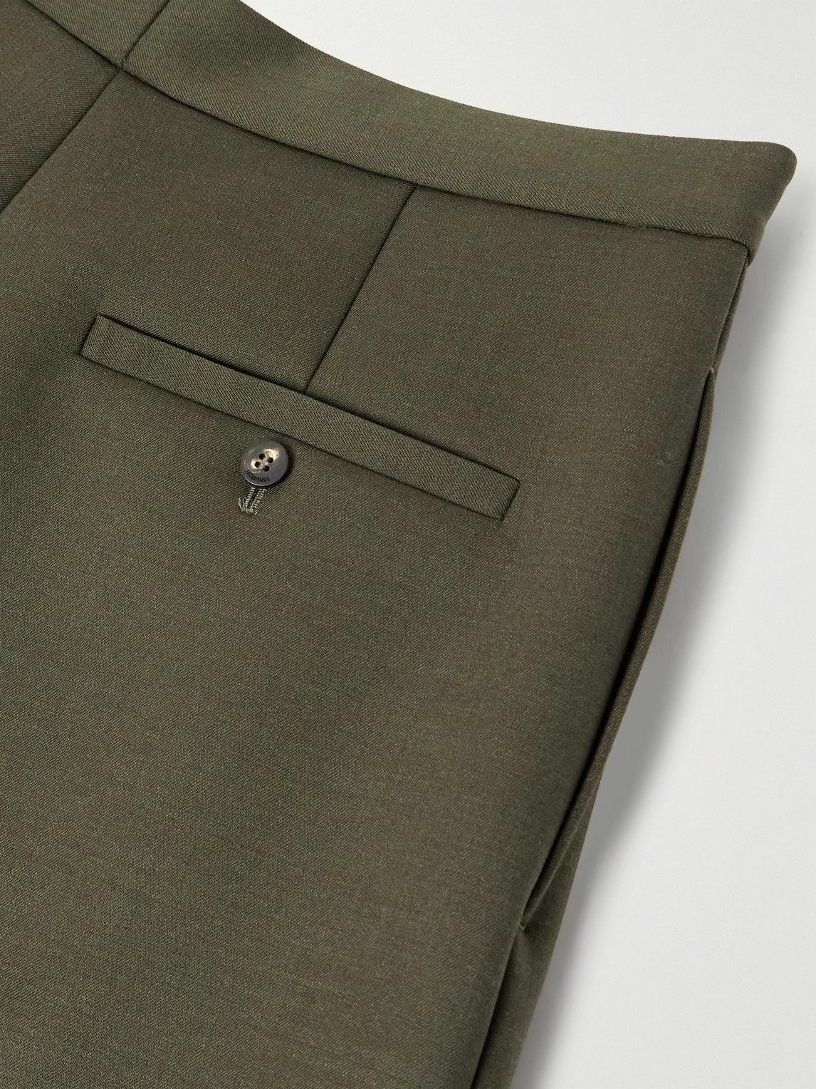 Jacquemus - Citta Straight-Leg Pleated Wool-Blend Trousers - Green