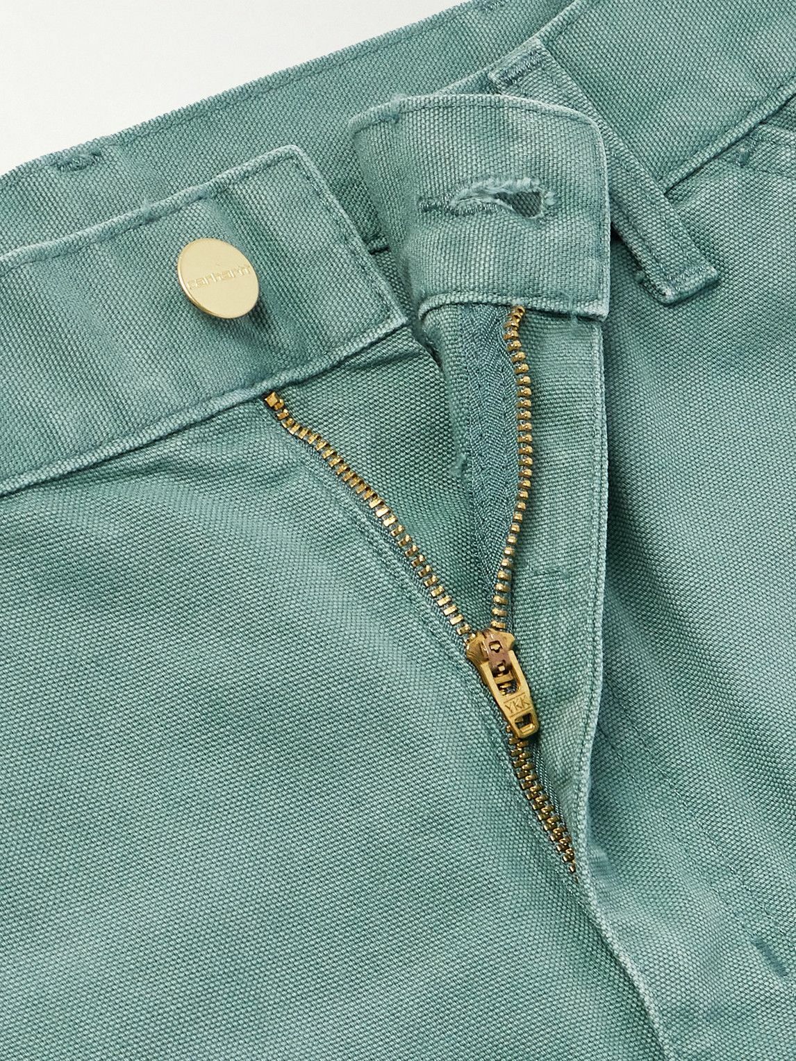 Carhartt WIP - Double Knee Straight-Leg Organic Cotton-Canvas Carpenter Trousers - Blue