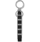 Loewe - Logo-Engraved Leather and Silver-Tone Key Fob - Silver