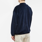 Magenta Men's Dimanche Velour Half Zip Jacket in Navy