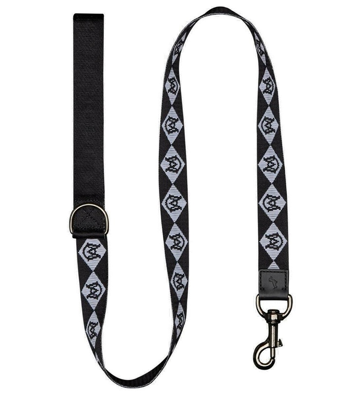 Photo: Moncler Moncler Poldo Dog Couture jacquard leather-trimmed leash
