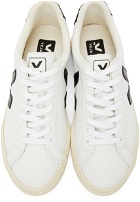 Veja White & Khaki Campo Sneakers