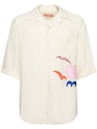 MARNI - Embroidered Linen Boxy Shirt