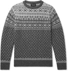 Howlin' - Mr Lawrence Fair Isle Wool Sweater - Gray