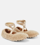 Tod's Bubble shearling ballet flats