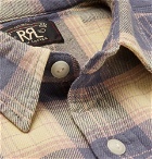 RRL - Checked Cotton-Flannel Shirt - Men - Blue