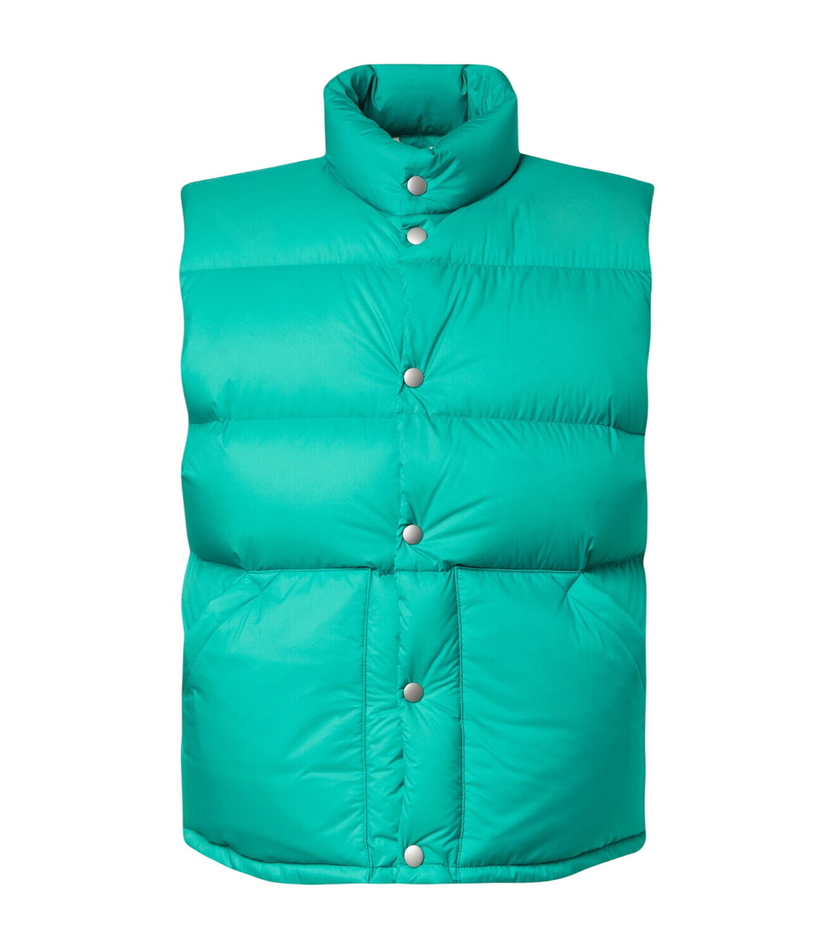 AURALEE Khaki Super Light Nylon Ripstop Down Vest Auralee