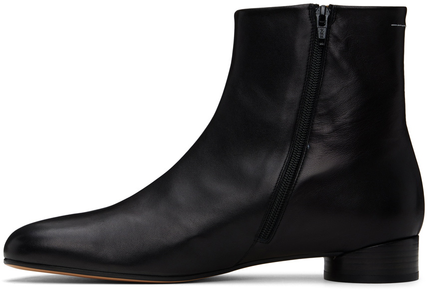 MM6 Maison Margiela Black Anatomic Ankle Boots