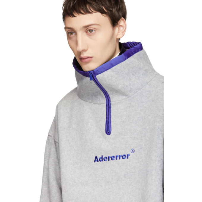 限定販売の価格 adererror label string fleece zipup noir | artfive ...