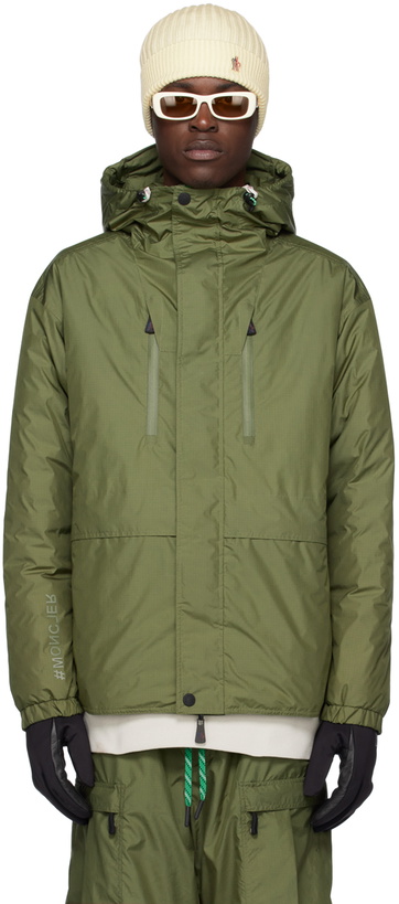 Photo: Moncler Grenoble Khaki Leuk Down Jacket