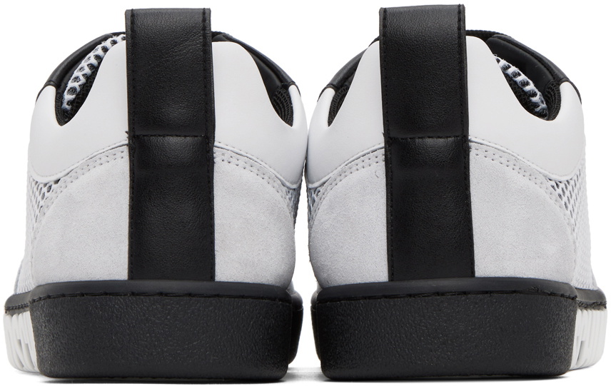 Moschino White & Black Side Logo Sneakers Moschino