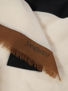 SAINT LAURENT - Fringed Wool Scarf