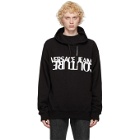 Versace Jeans Couture Black and White Logo Hoodie